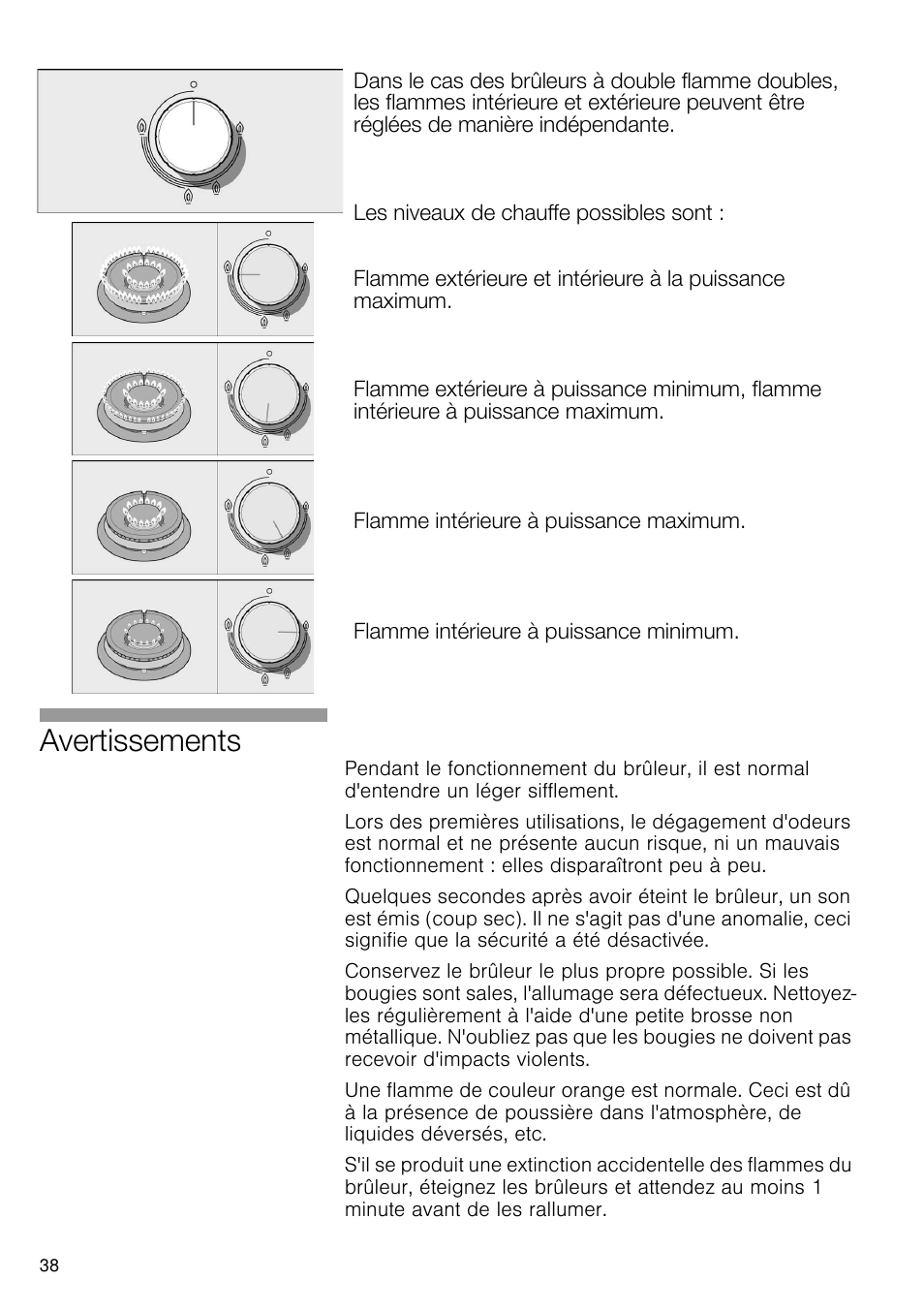 Avertissements | Bosch PRS926B70E Gas-Kochstelle Glaskeramik 90 cm User Manual | Page 39 / 106