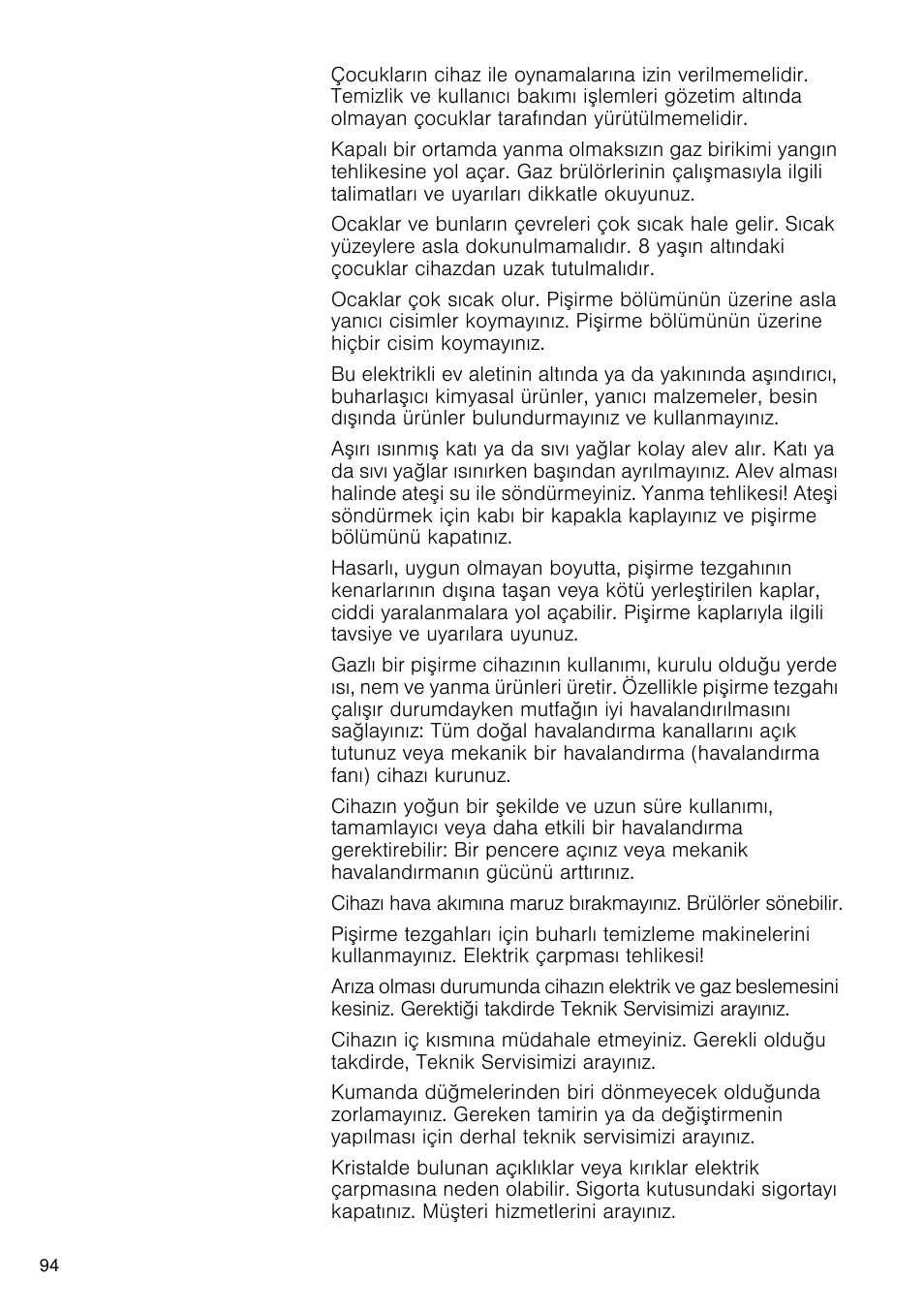 Bosch PRS926B70E Gas-Kochstelle Glaskeramik 90 cm User Manual | Page 95 / 106