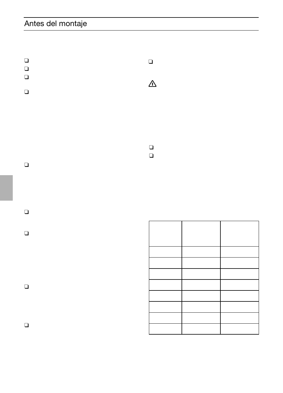 Antes del montaje | Bosch DIC046750 Edelstahl Inselesse 40 cm User Manual | Page 30 / 80