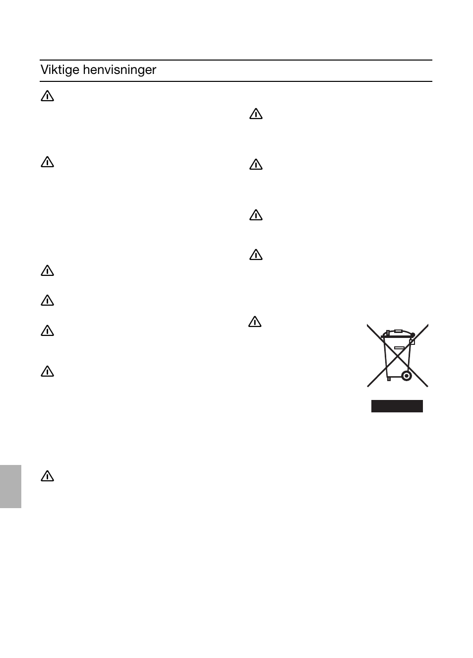 Viktige henvisninger | Bosch DIC046750 Edelstahl Inselesse 40 cm User Manual | Page 48 / 80