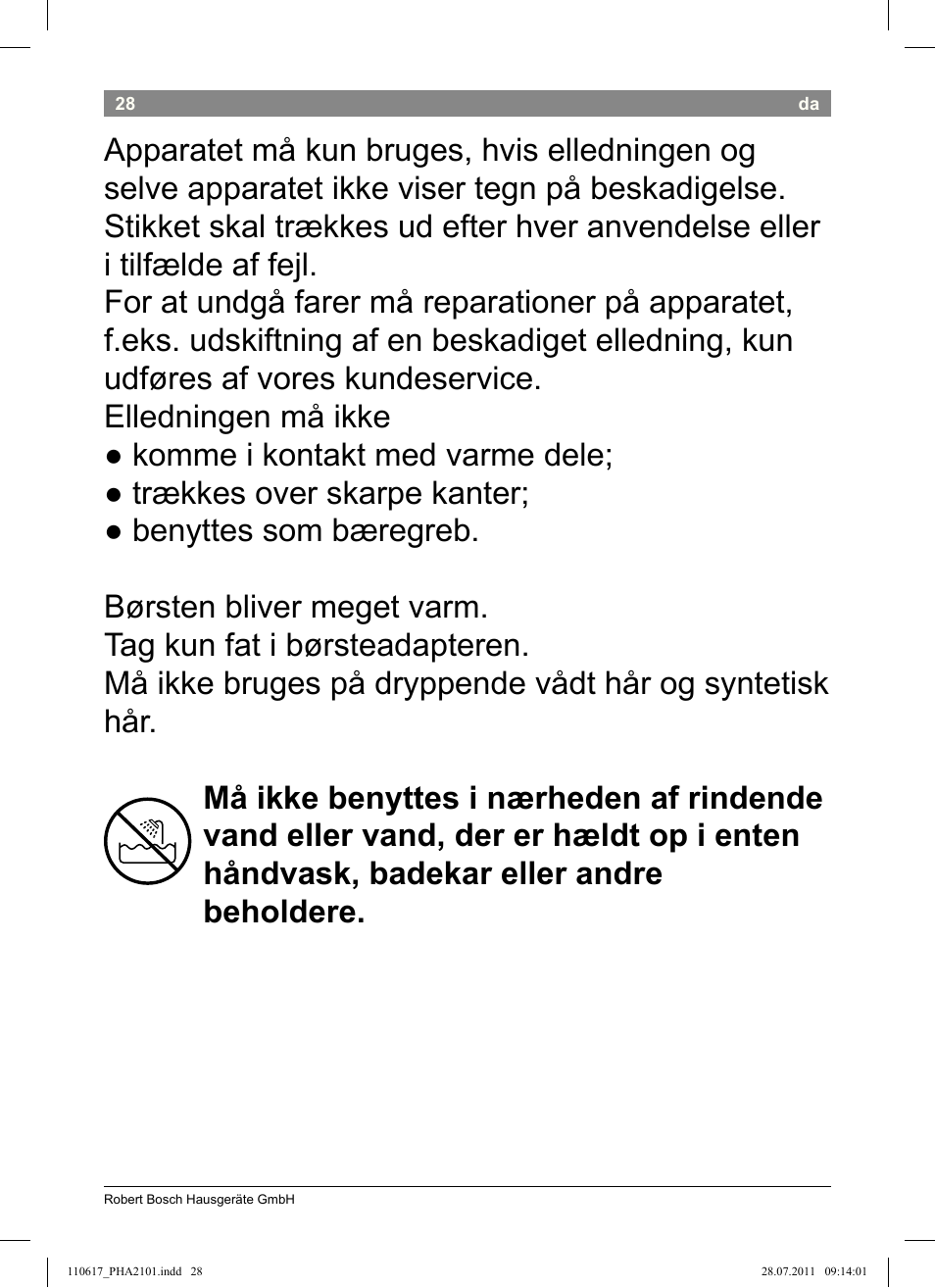 Bosch PHA2101 Warmluftstylingbürste StarShine CurlStyle User Manual | Page 30 / 97