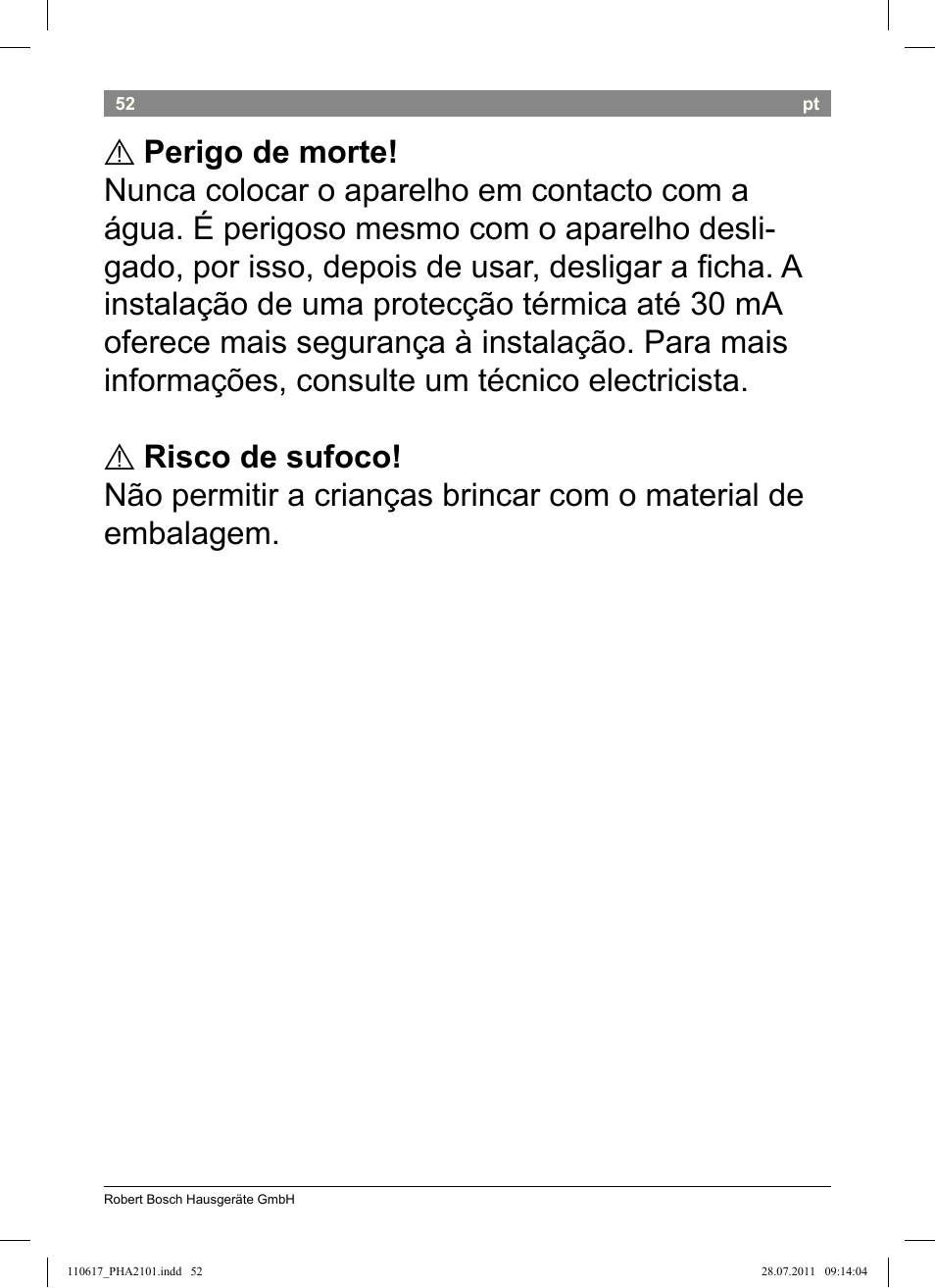 Bosch PHA2101 Warmluftstylingbürste StarShine CurlStyle User Manual | Page 54 / 97
