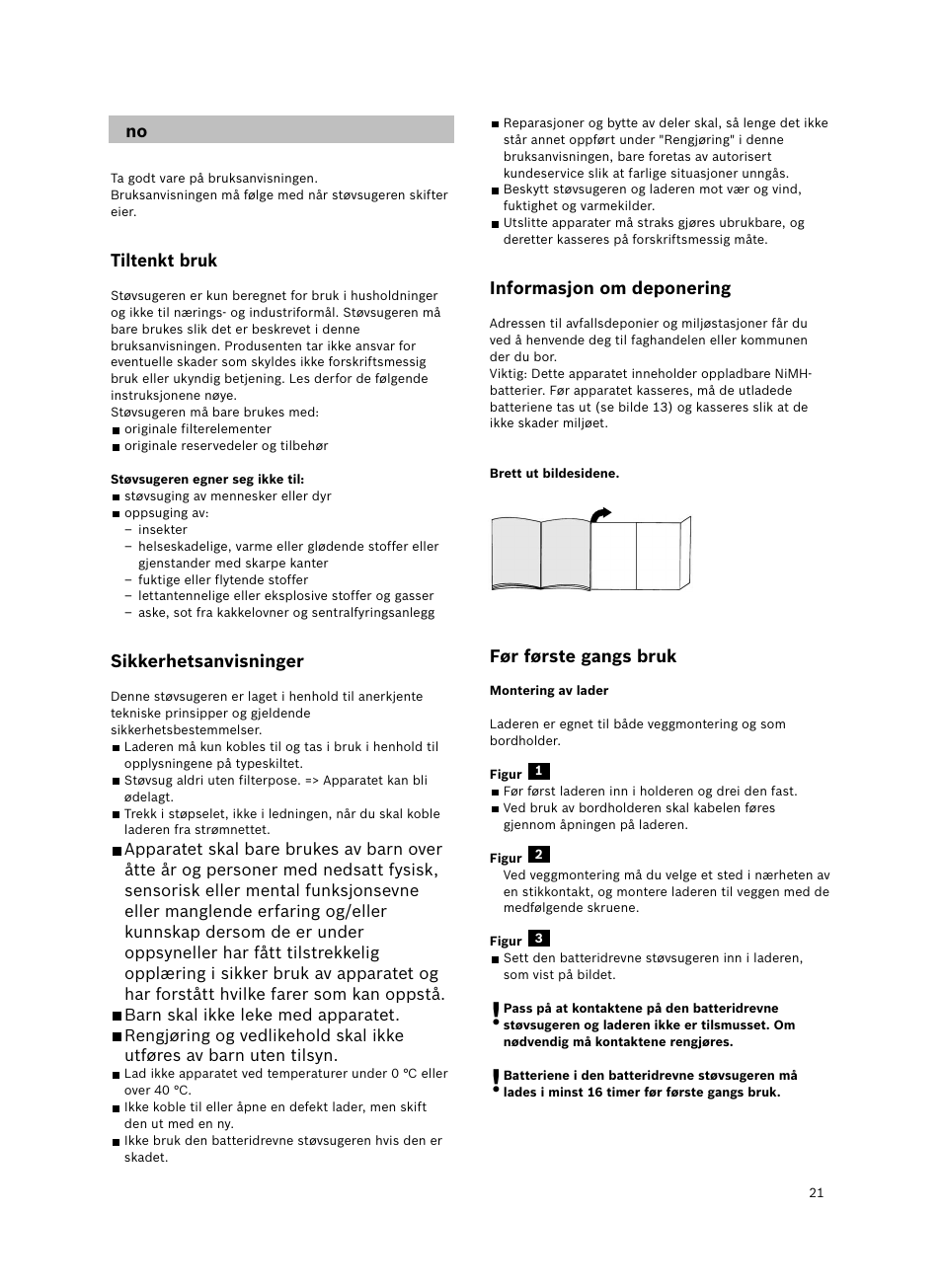 Bosch 6V Dry Akkusauger mit Tisch-Wandhalter BKS4003 deep berry - metallic User Manual | Page 23 / 82