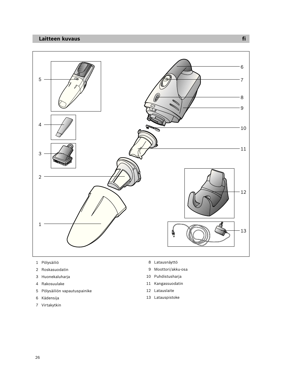 Bosch 6V Dry Akkusauger mit Tisch-Wandhalter BKS4003 deep berry - metallic User Manual | Page 28 / 82