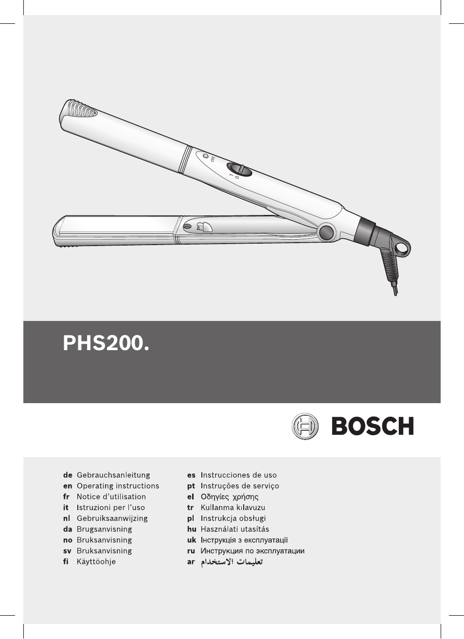 Bosch PHS2004 Haarglätter Purple Passion User Manual | 50 pages