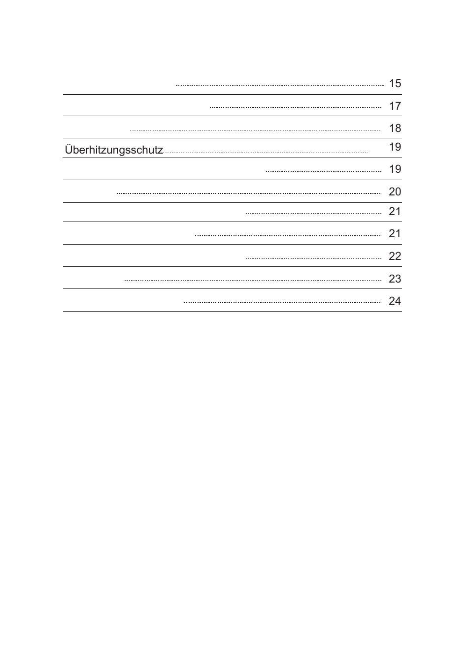 Inhalt | Bosch NNH615XEU Gas-Kochfeld Edelstahl 60 cm User Manual | Page 16 / 98