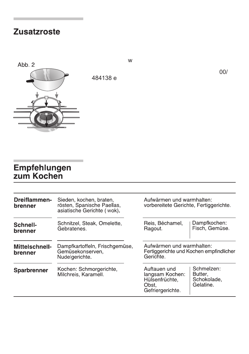 Bosch NNH615XEU Gas-Kochfeld Edelstahl 60 cm User Manual | Page 22 / 98