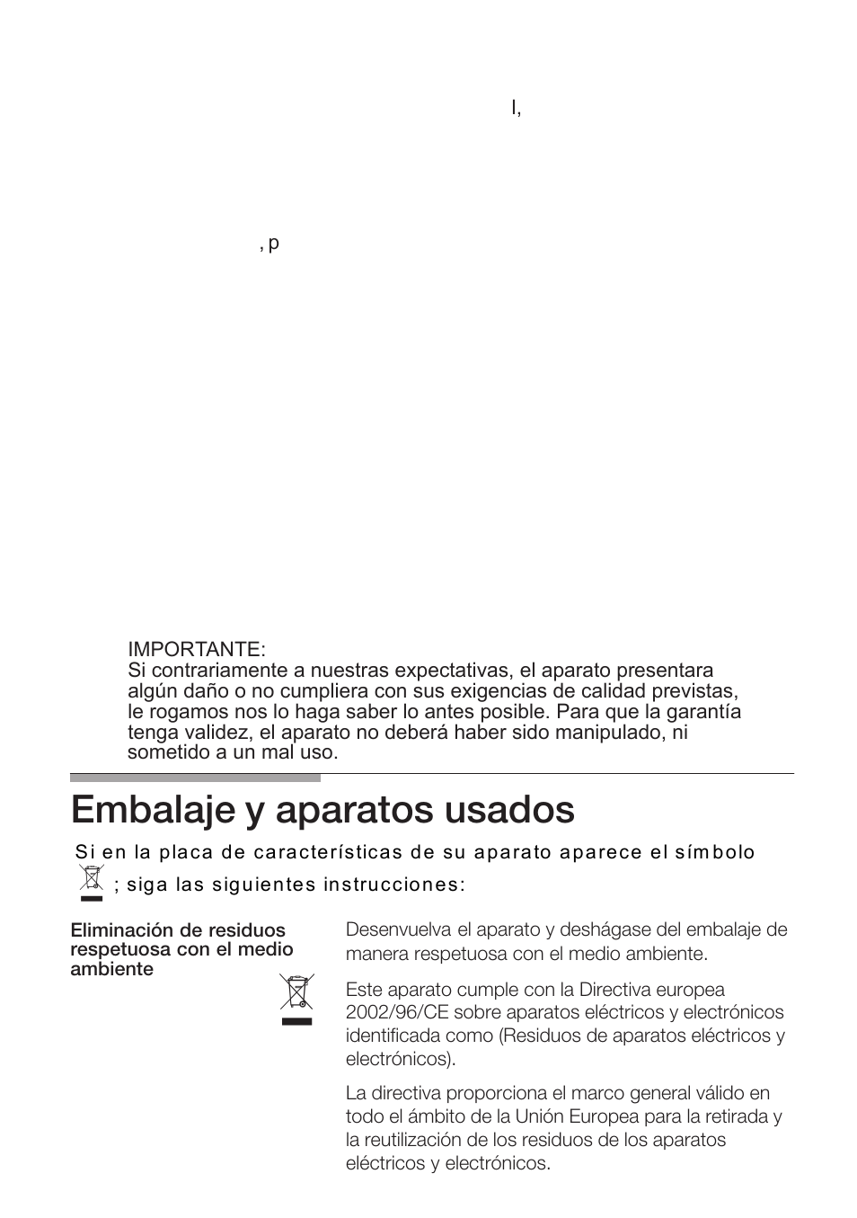 Embalaje y aparatos usados | Bosch NNH615XEU Gas-Kochfeld Edelstahl 60 cm User Manual | Page 51 / 98