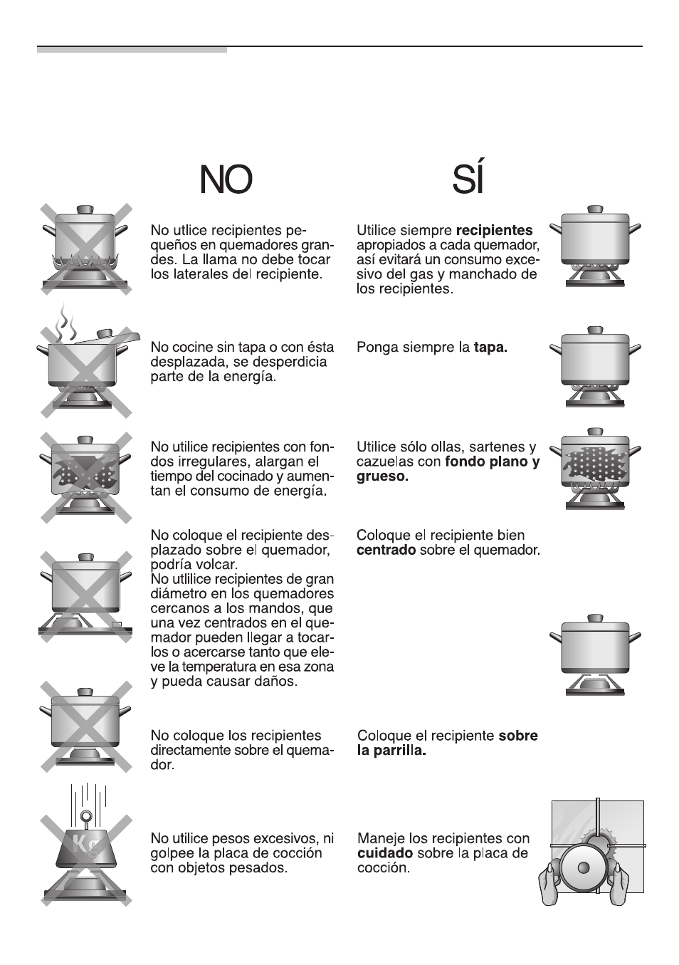 Advertencias de uso respecto del cocinado | Bosch NNH615XEU Gas-Kochfeld Edelstahl 60 cm User Manual | Page 59 / 98