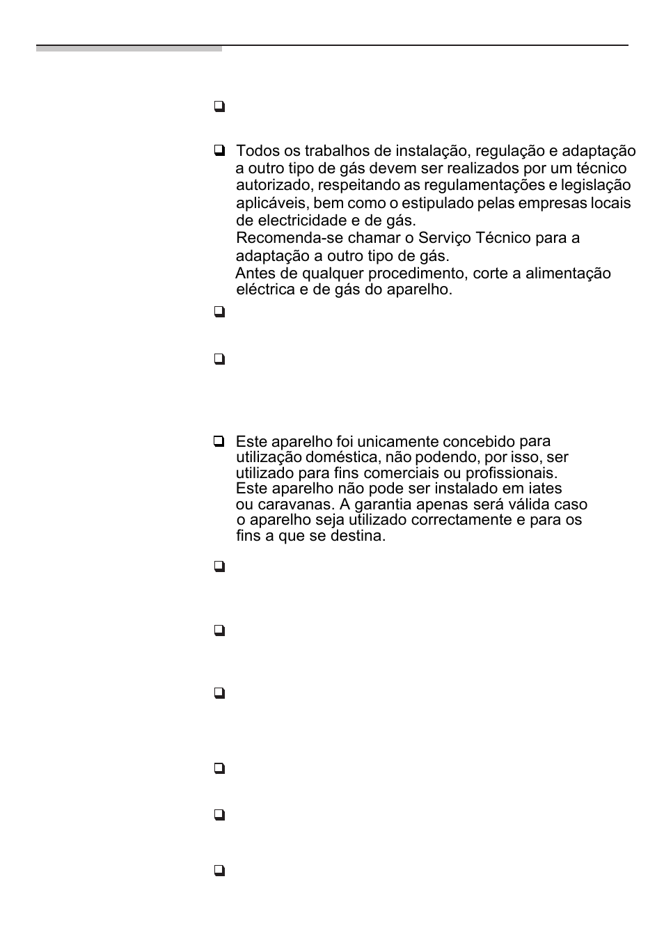 Conselhos de segurança | Bosch NNH615XEU Gas-Kochfeld Edelstahl 60 cm User Manual | Page 77 / 98