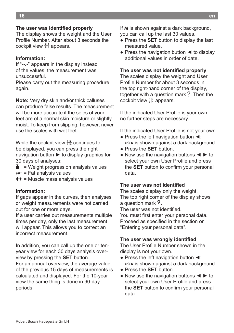 Bosch PPW7170 Analysewaage elektronisch AxxenceAnalysis Graphic User Manual | Page 16 / 137