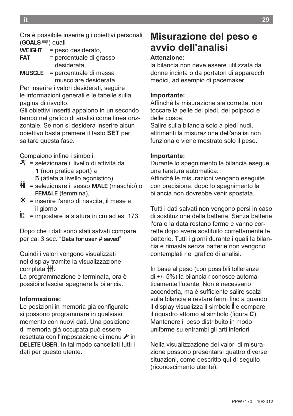 Misurazione del peso e avvio dell'analisi | Bosch PPW7170 Analysewaage elektronisch AxxenceAnalysis Graphic User Manual | Page 29 / 137