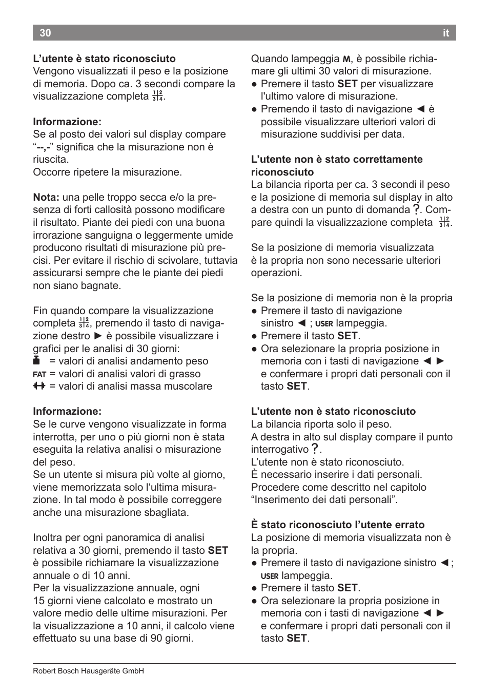 Bosch PPW7170 Analysewaage elektronisch AxxenceAnalysis Graphic User Manual | Page 30 / 137