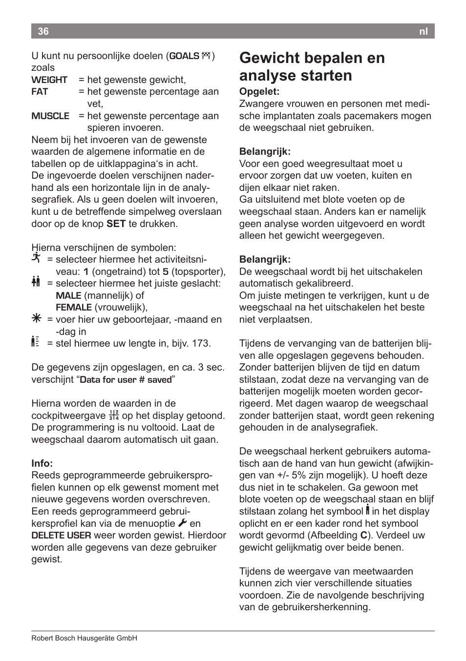 Gewicht bepalen en analyse starten | Bosch PPW7170 Analysewaage elektronisch AxxenceAnalysis Graphic User Manual | Page 36 / 137