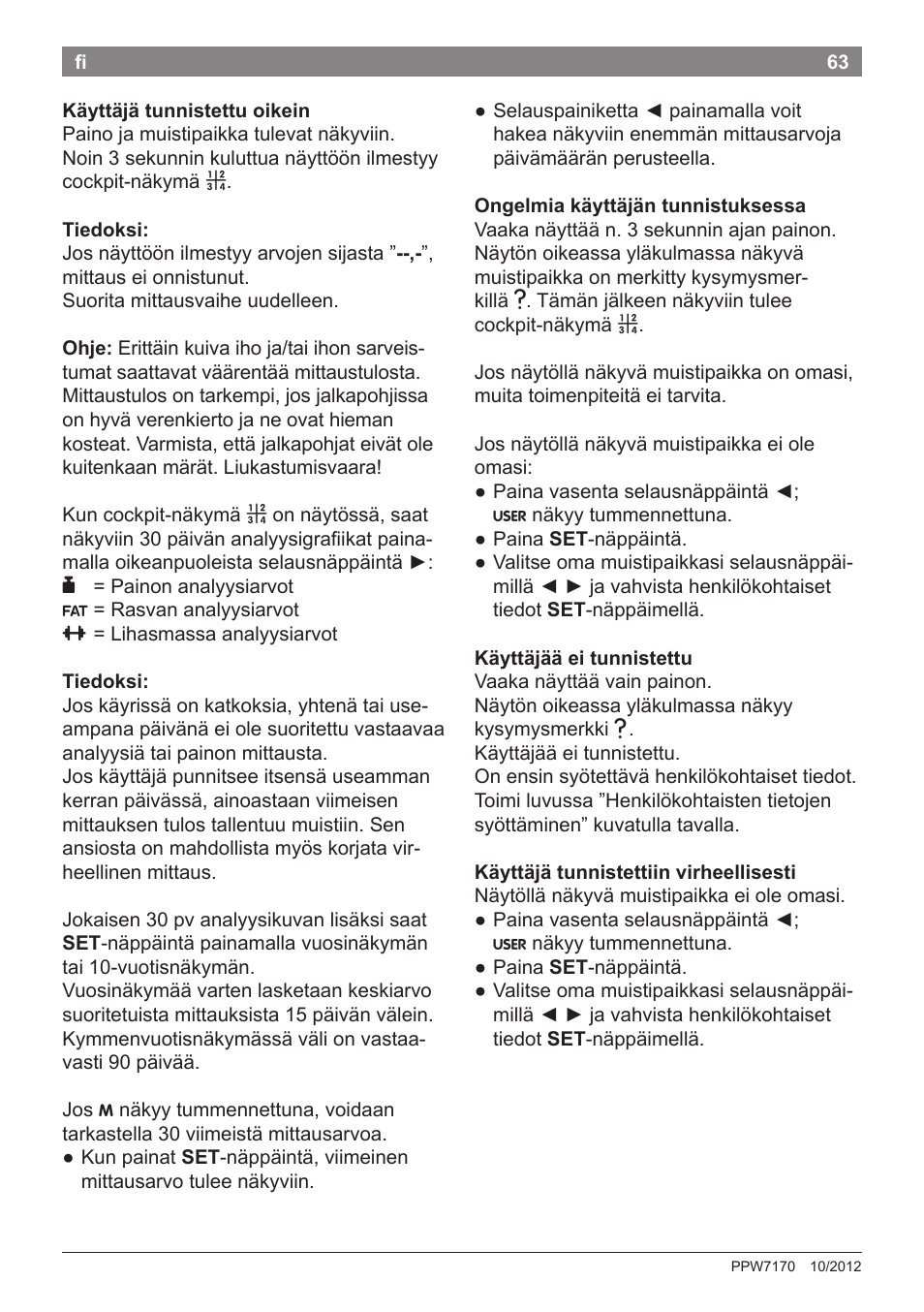 Bosch PPW7170 Analysewaage elektronisch AxxenceAnalysis Graphic User Manual | Page 63 / 137