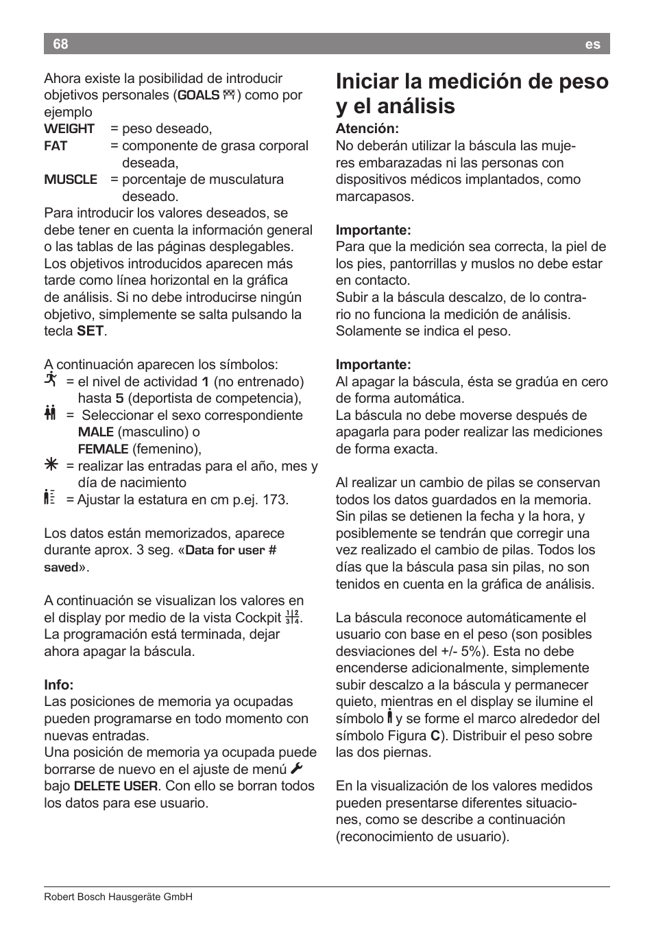 Iniciar la medición de peso y el análisis | Bosch PPW7170 Analysewaage elektronisch AxxenceAnalysis Graphic User Manual | Page 68 / 137