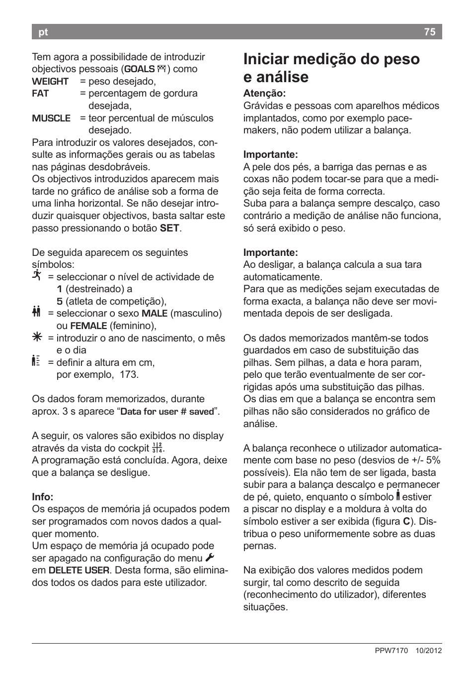 Iniciar medição do peso e análise | Bosch PPW7170 Analysewaage elektronisch AxxenceAnalysis Graphic User Manual | Page 75 / 137