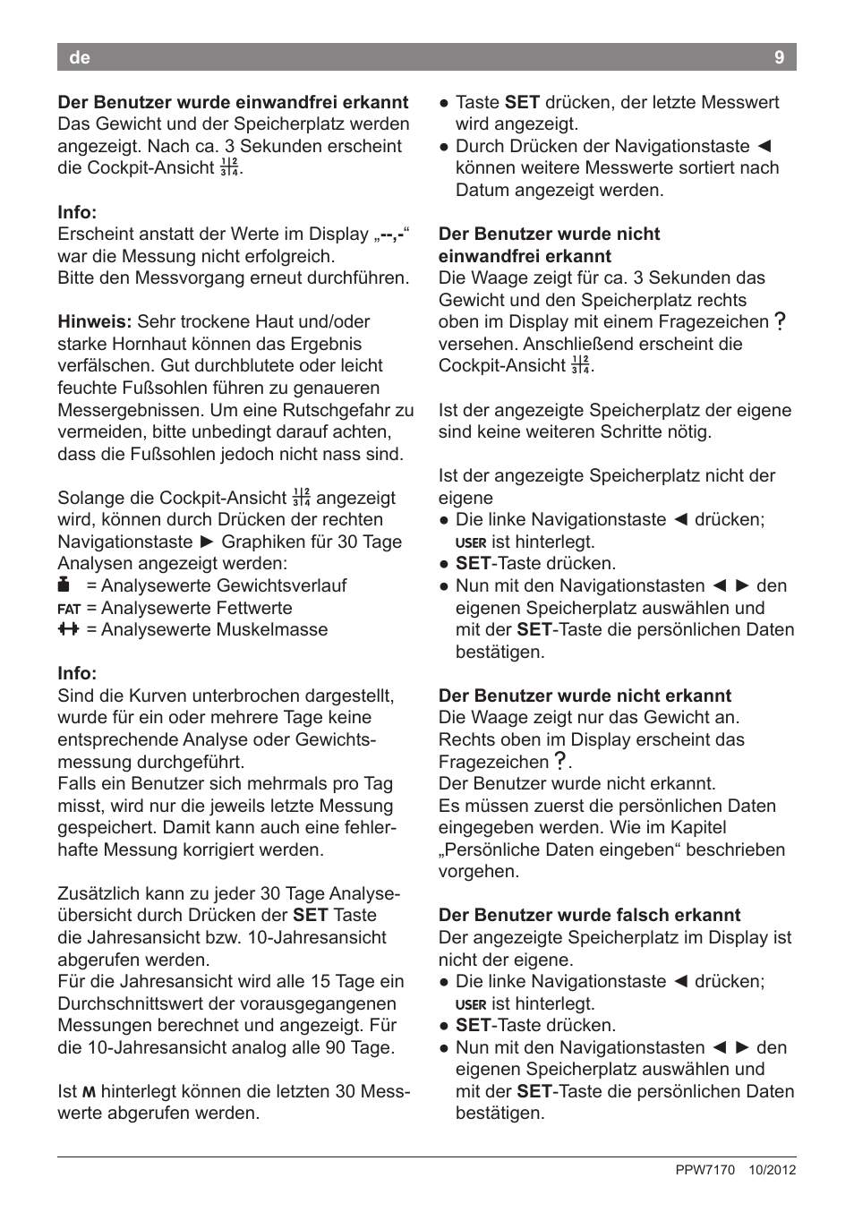 Bosch PPW7170 Analysewaage elektronisch AxxenceAnalysis Graphic User Manual | Page 9 / 137