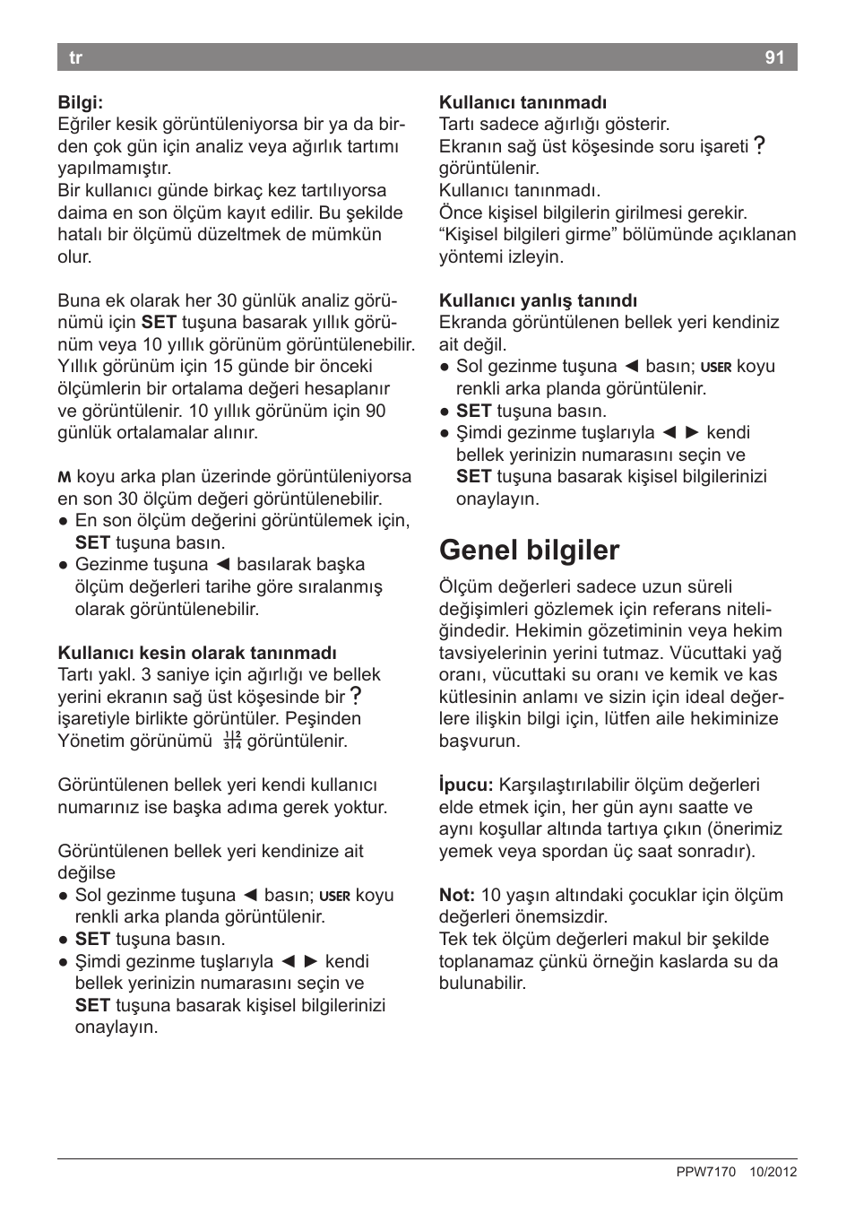 Genel bilgiler | Bosch PPW7170 Analysewaage elektronisch AxxenceAnalysis Graphic User Manual | Page 91 / 137
