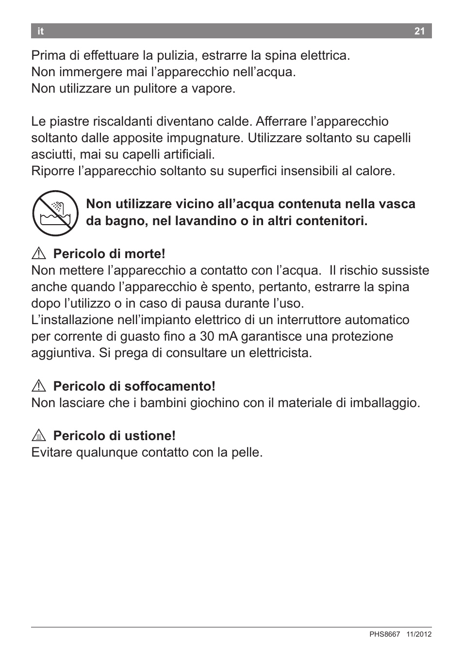 Bosch PHS8667 Haarglätter ProSalon SensorProtection User Manual | Page 25 / 134