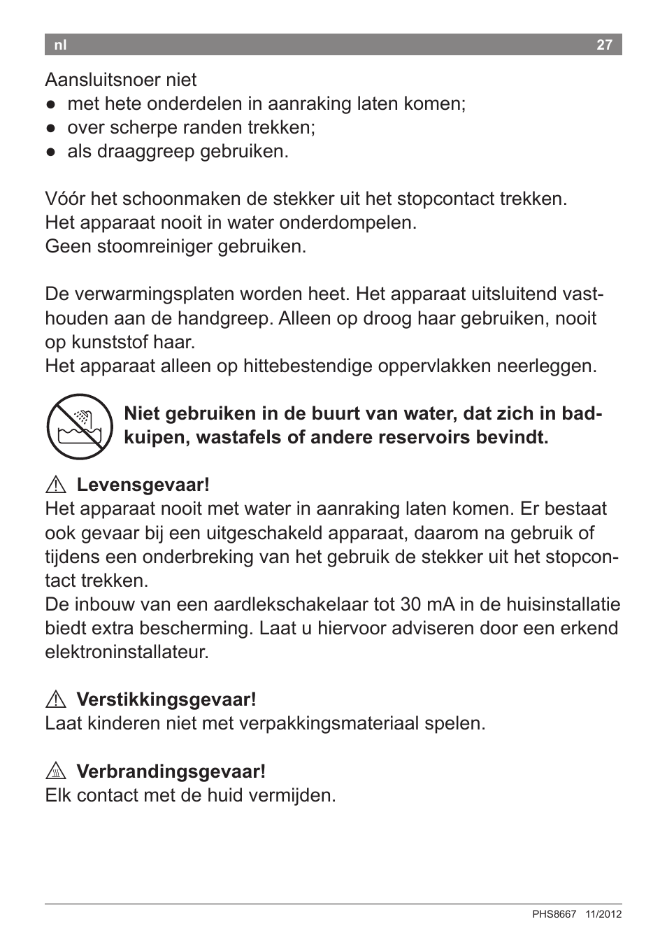 Bosch PHS8667 Haarglätter ProSalon SensorProtection User Manual | Page 31 / 134