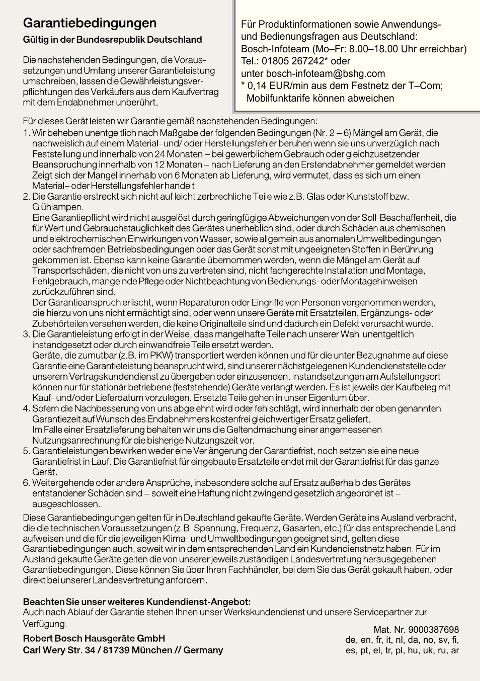 Bosch PHA2662 Warmluftstylingbürste volume curl User Manual | Page 50 / 50