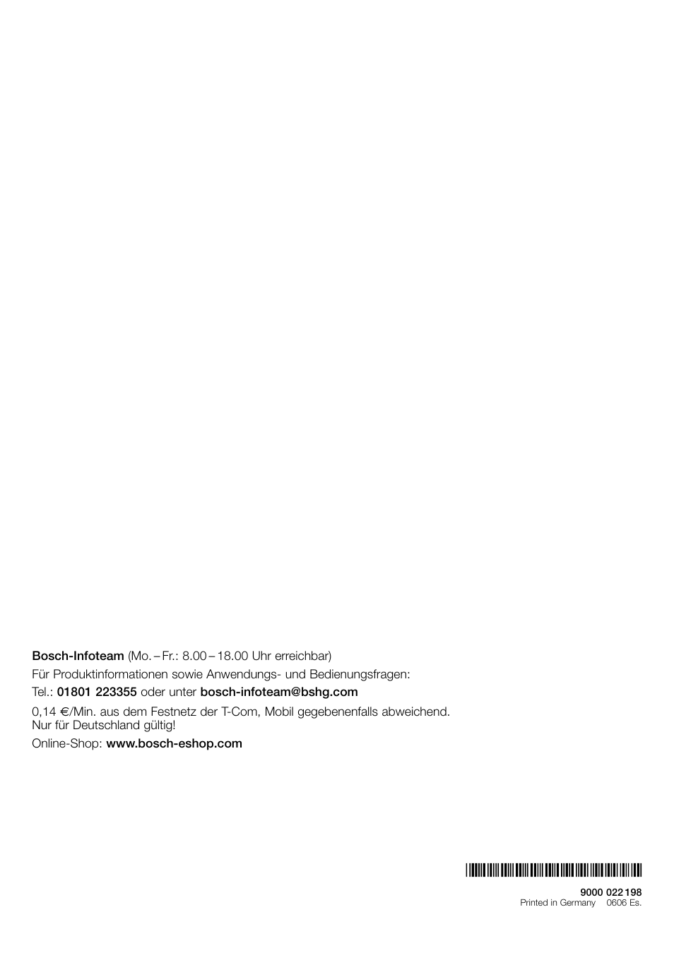 Bosch DHI645H grau-metallic Flachschirmhaube 60 cm User Manual | Page 40 / 40