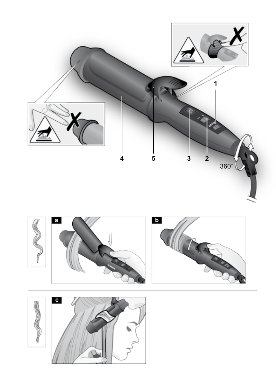 Bosch PHC9790 Lockenstab ProSalon Big Hair User Manual | Page 3 / 108