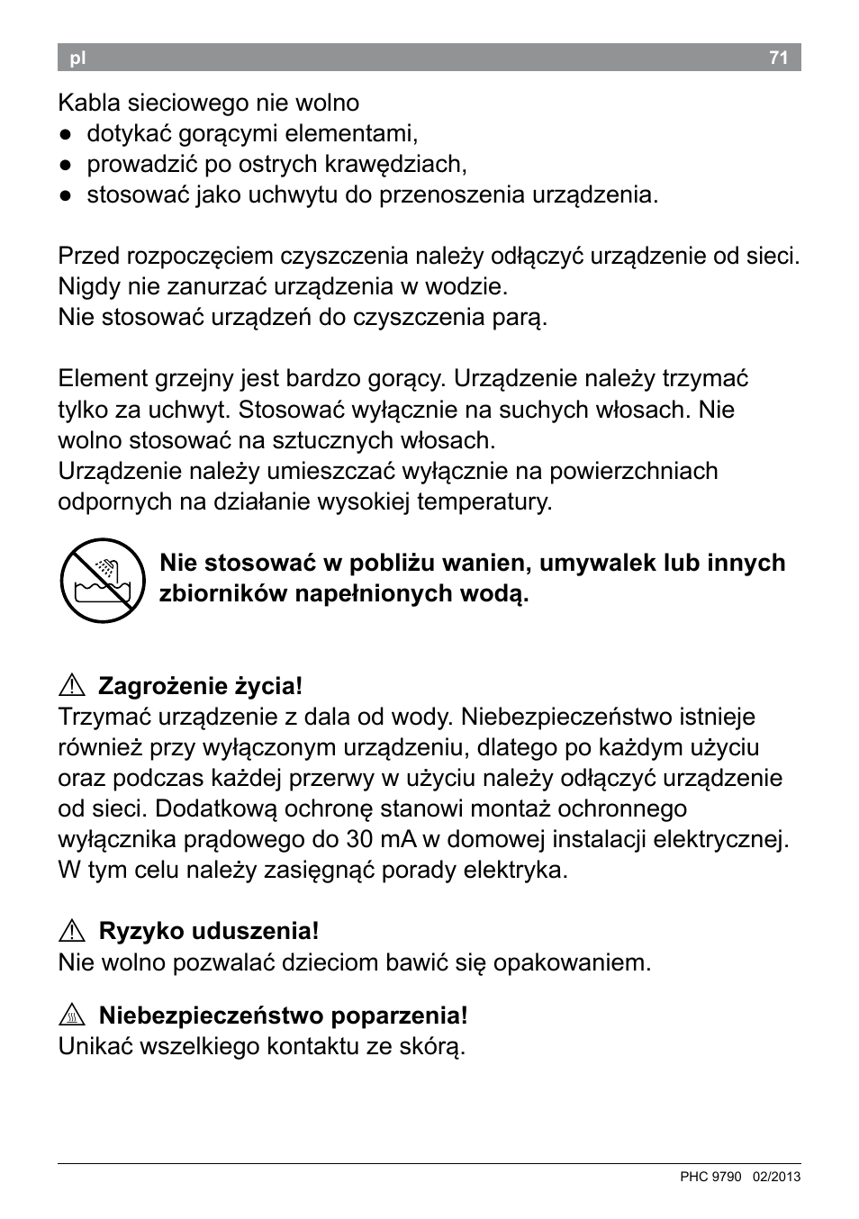 Bosch PHC9790 Lockenstab ProSalon Big Hair User Manual | Page 73 / 108