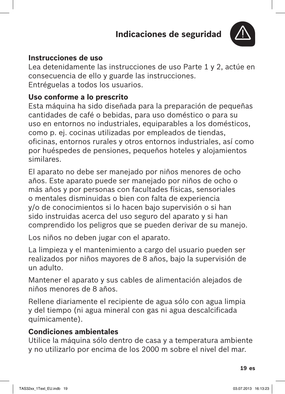 Bosch Multigetränkesystem TAS3203 Autumn Red User Manual | Page 21 / 66