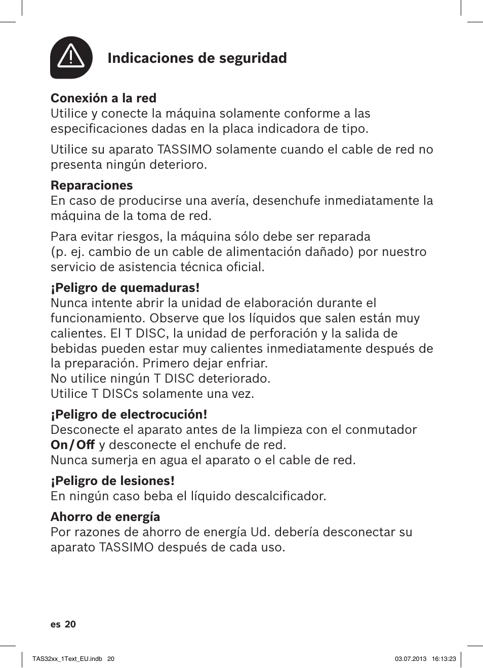 Bosch Multigetränkesystem TAS3203 Autumn Red User Manual | Page 22 / 66