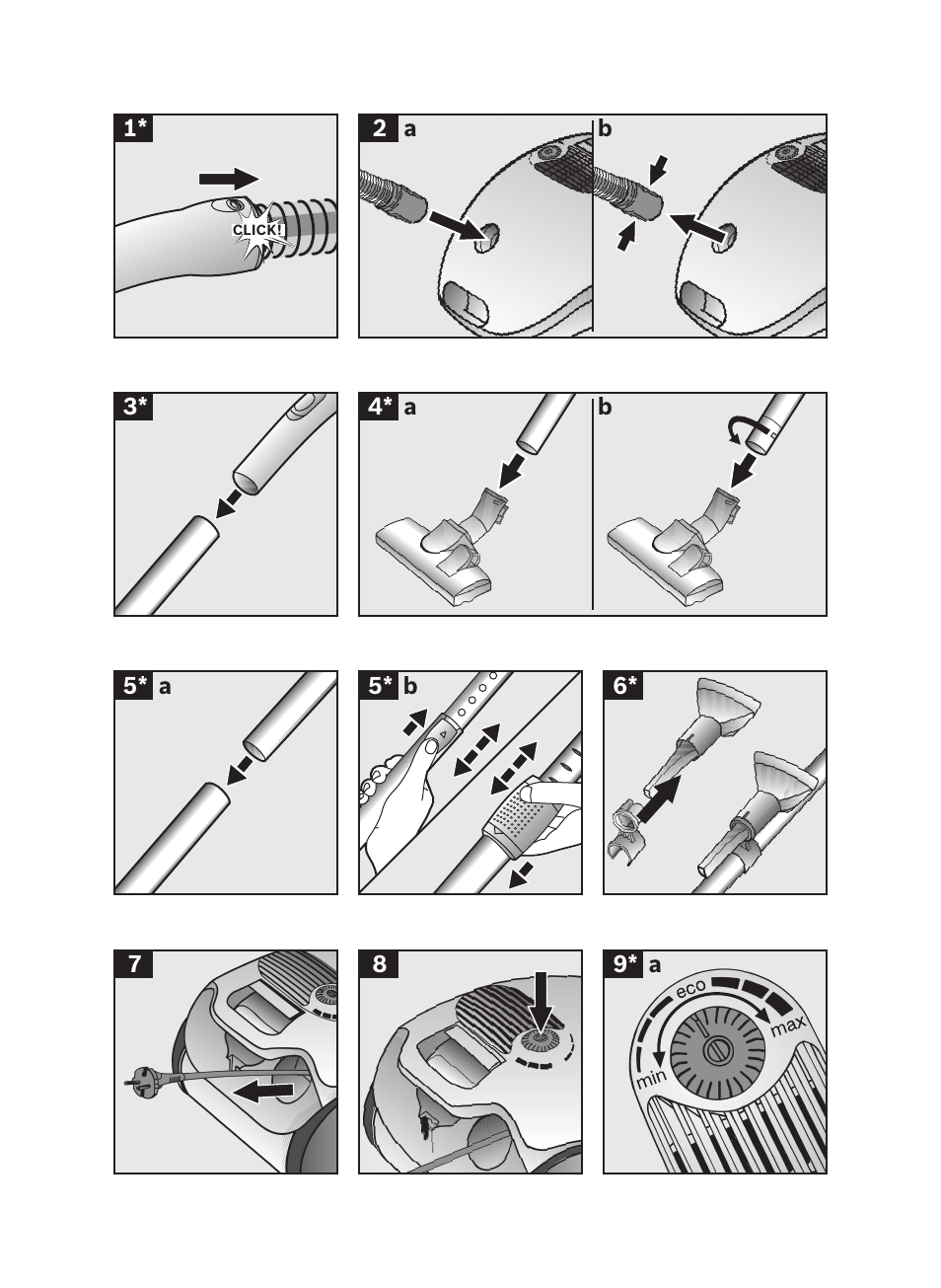 Bosch sphera Bodenstaubsauger mit Staubbeutel BSD3030 schwarz User Manual | Page 91 / 96
