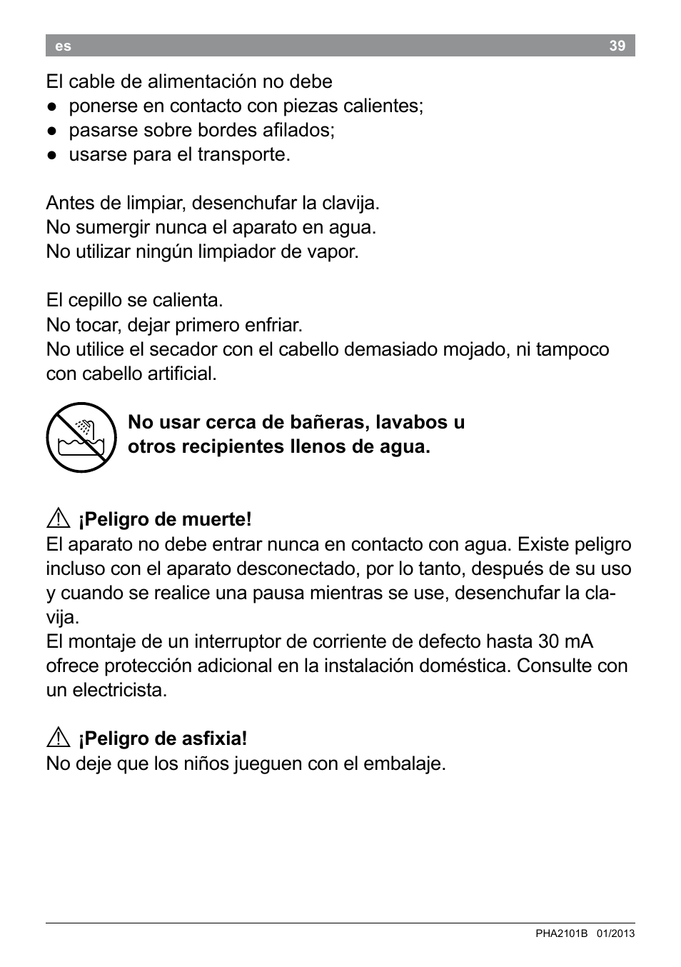 Bosch PHA2101 Warmluftstylingbürste StarShine CurlStyle User Manual | Page 41 / 87