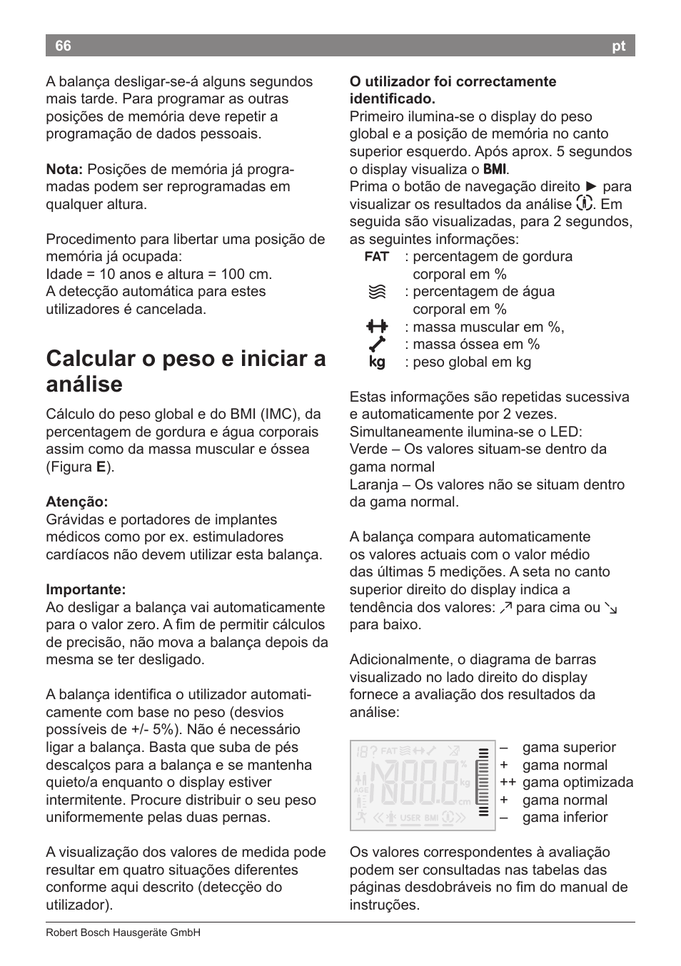 Calcular o peso e iniciar a análise | Bosch PPW2360 Analysewaage elektronisch AxxenceAnalysis Graphic User Manual | Page 70 / 130