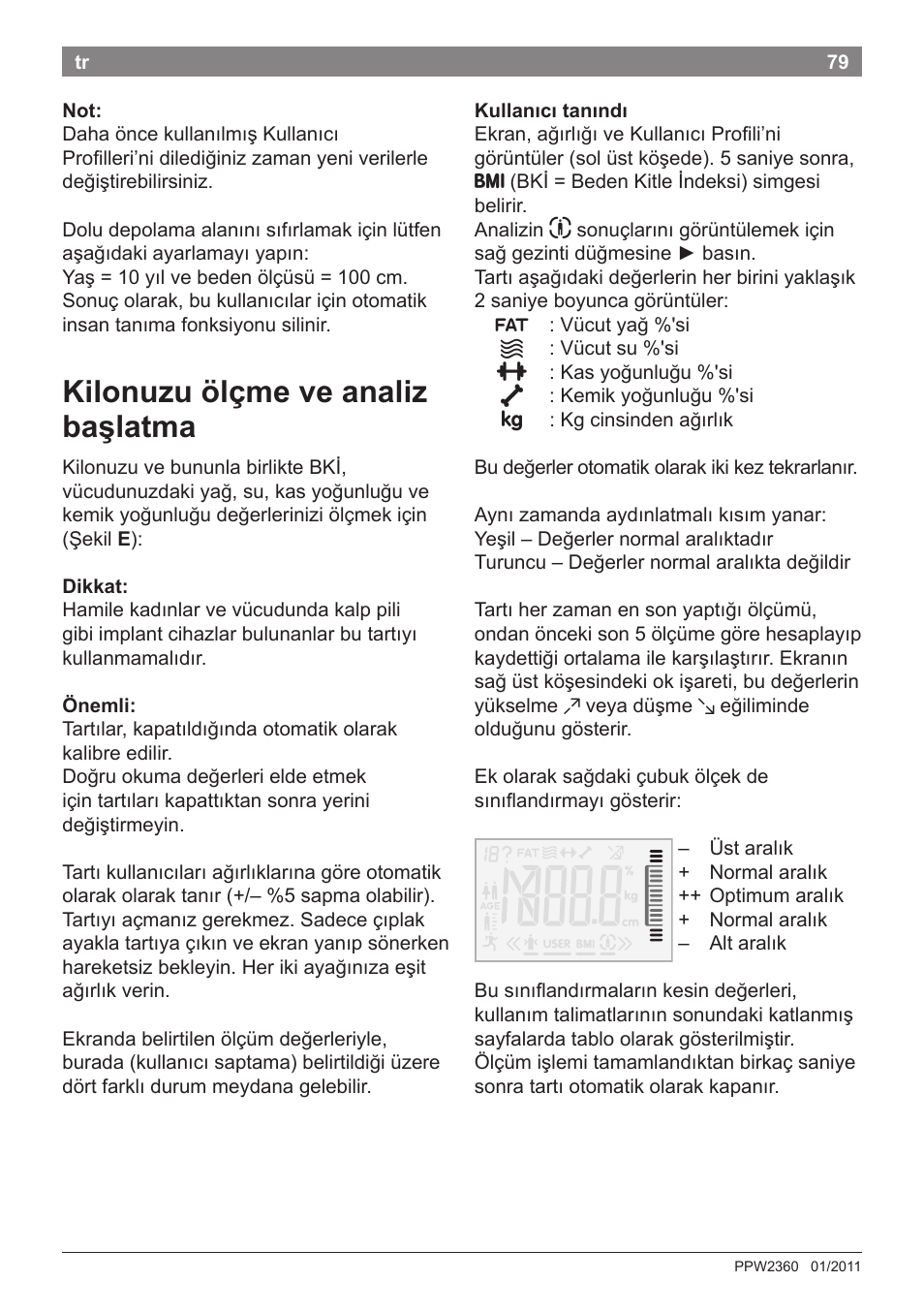 Kilonuzu ölçme ve analiz başlatma | Bosch PPW2360 Analysewaage elektronisch AxxenceAnalysis Graphic User Manual | Page 83 / 130