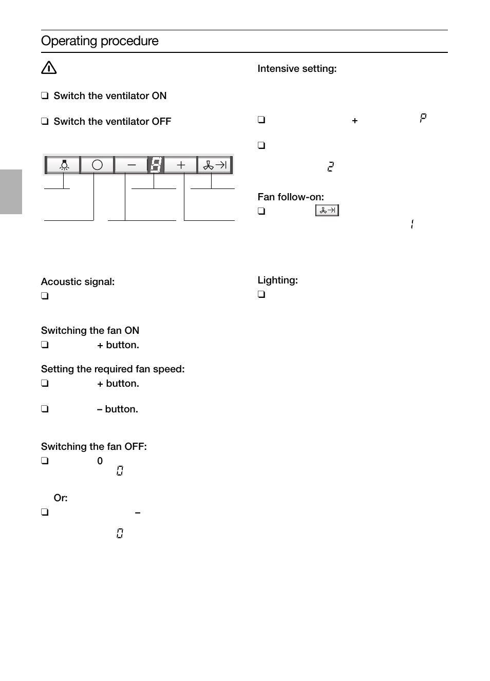 Operating procedure | Bosch DIC046750 Edelstahl Inselesse 40 cm User Manual | Page 14 / 92
