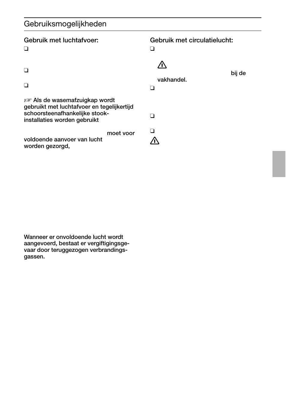 Gebruiksmogelijkheden | Bosch DIC046750 Edelstahl Inselesse 40 cm User Manual | Page 27 / 92
