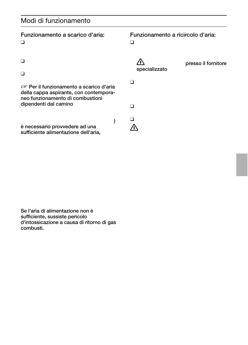 Modi di funzionamento | Bosch DIC046750 Edelstahl Inselesse 40 cm User Manual | Page 35 / 92