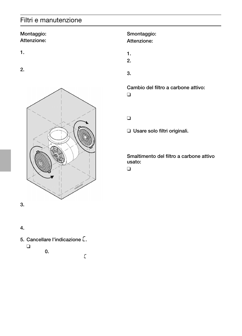 Filtri e manutenzione | Bosch DIC046750 Edelstahl Inselesse 40 cm User Manual | Page 40 / 92