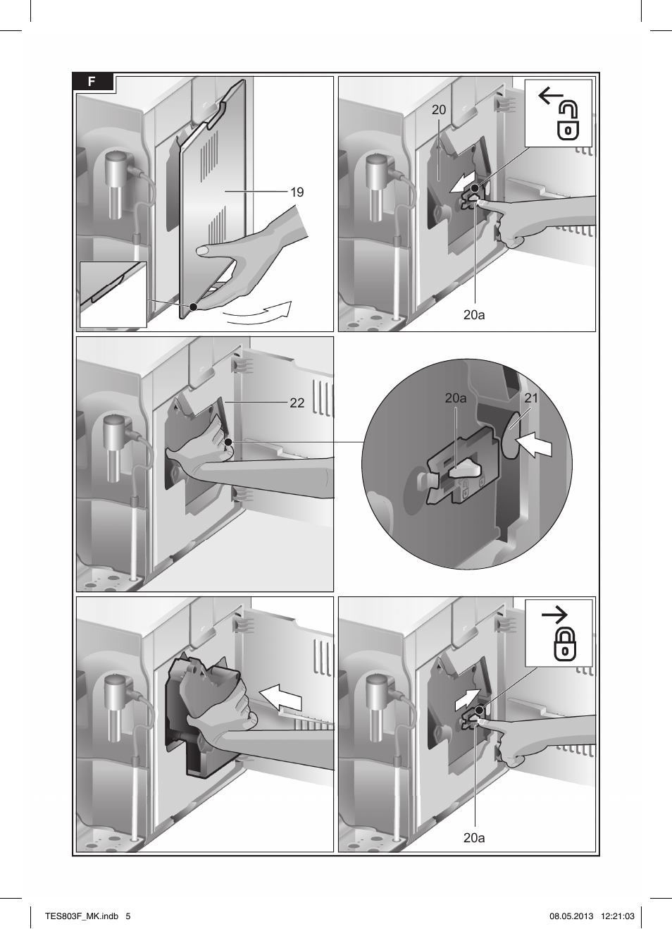 Bosch TES803F9DE VeroSelection exclusiv Kaffeevollautomat Front Edelstahl Gehäuse hochglanz anthrazit User Manual | Page 5 / 132