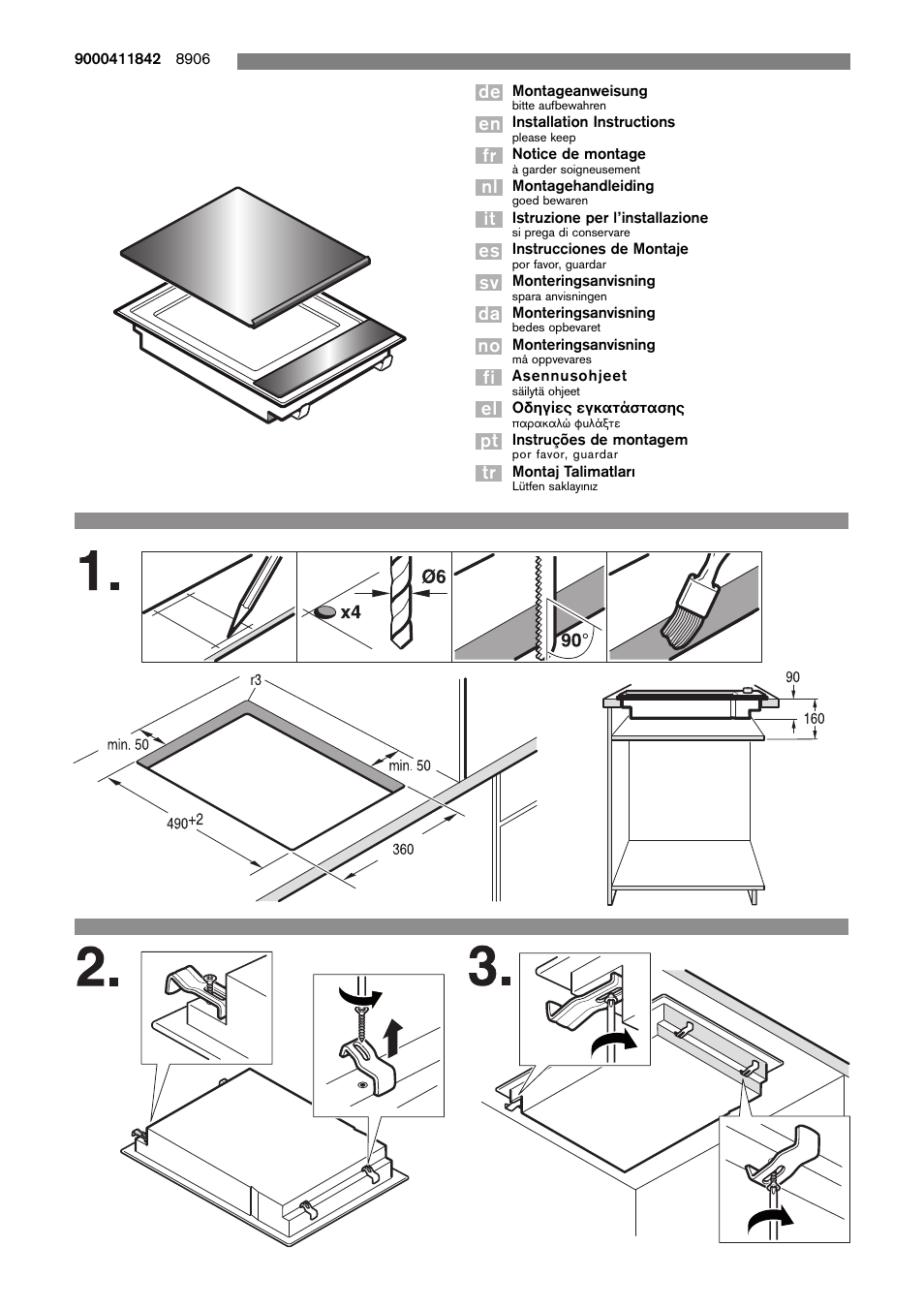 Bosch PKY475N14E User Manual | 8 pages