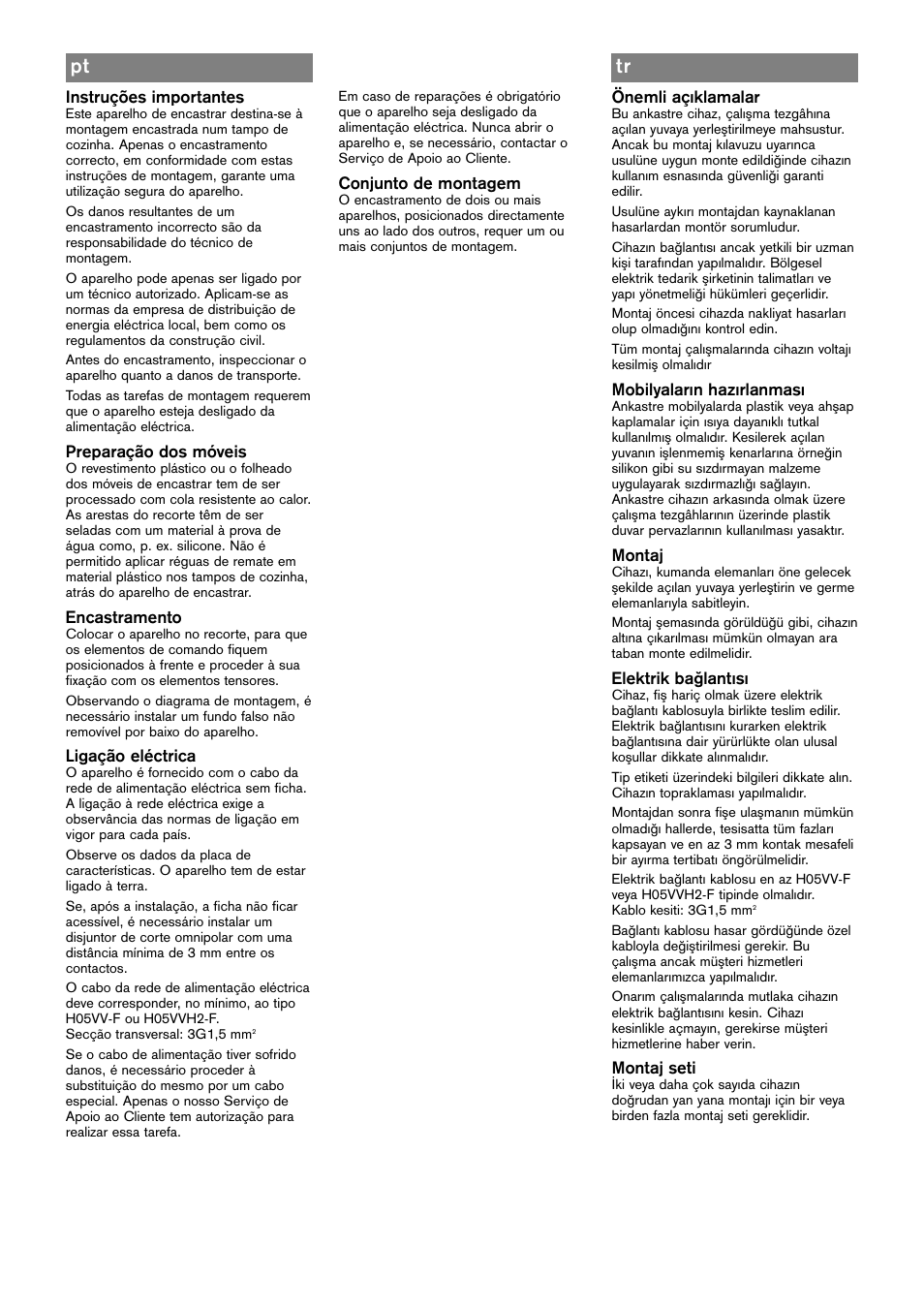 Tr pt | Bosch PKY475N14E User Manual | Page 6 / 8