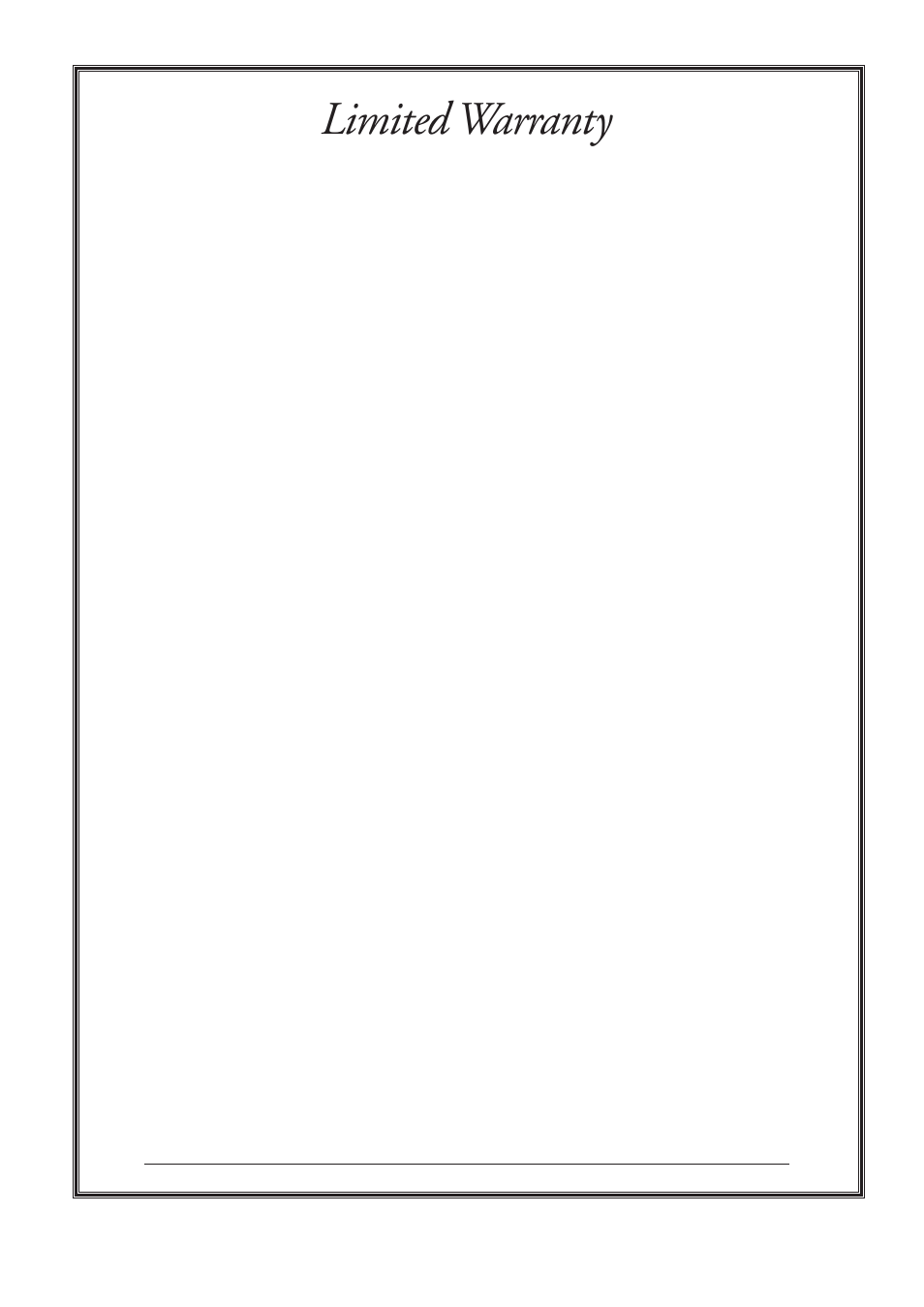 Limited warranty, Keep this document for your records. do not mail | Yamaha PSR-530 User Manual | Page 128 / 130