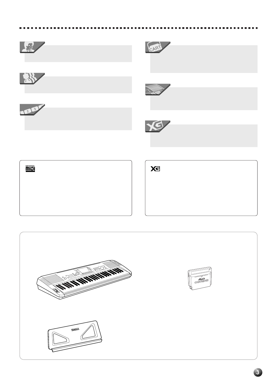 Packing list | Yamaha PSR-530 User Manual | Page 5 / 130