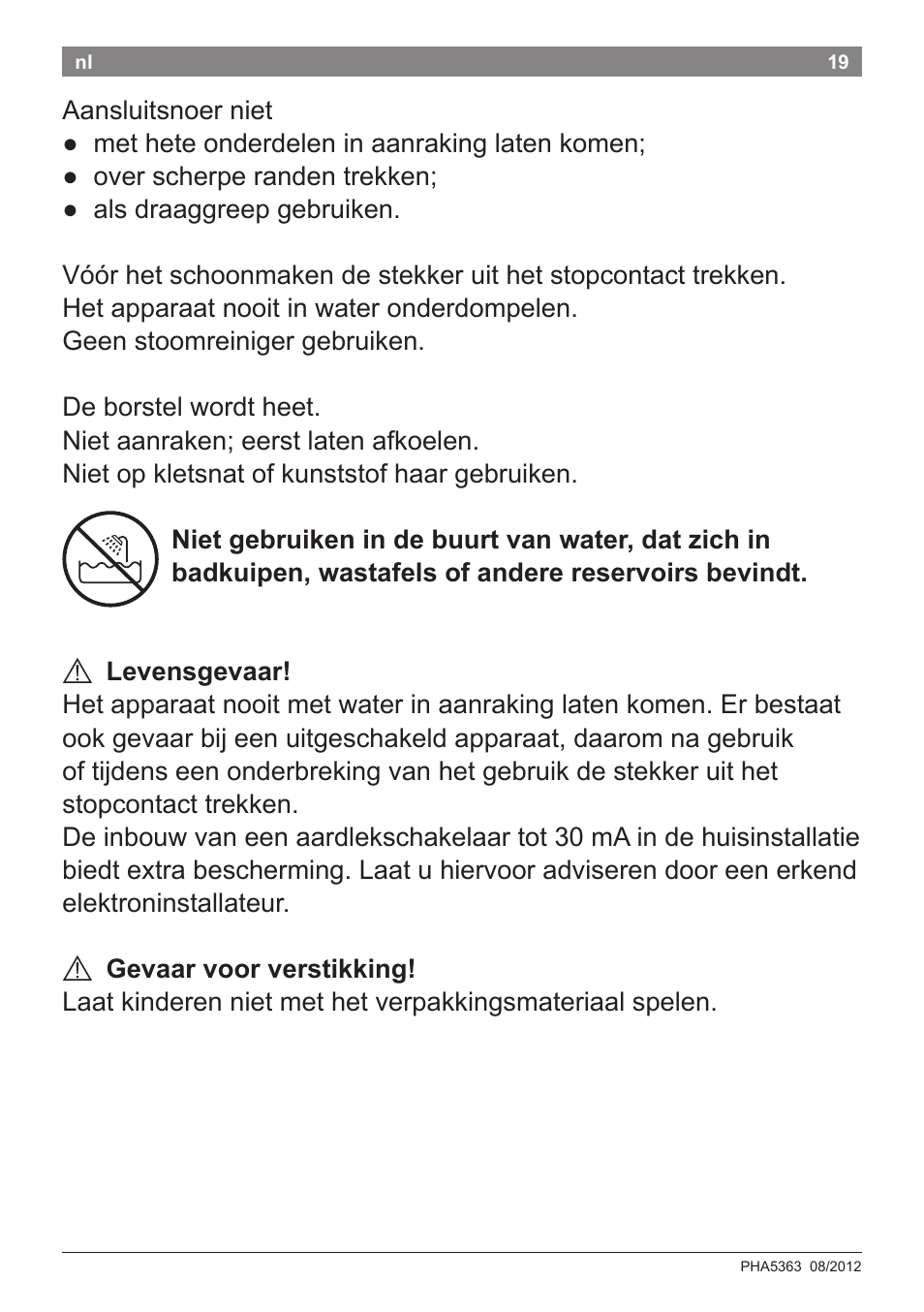 Bosch PHA5363 Warmluftstylingbürste BrilliantCare Quattro-Ion User Manual | Page 21 / 86