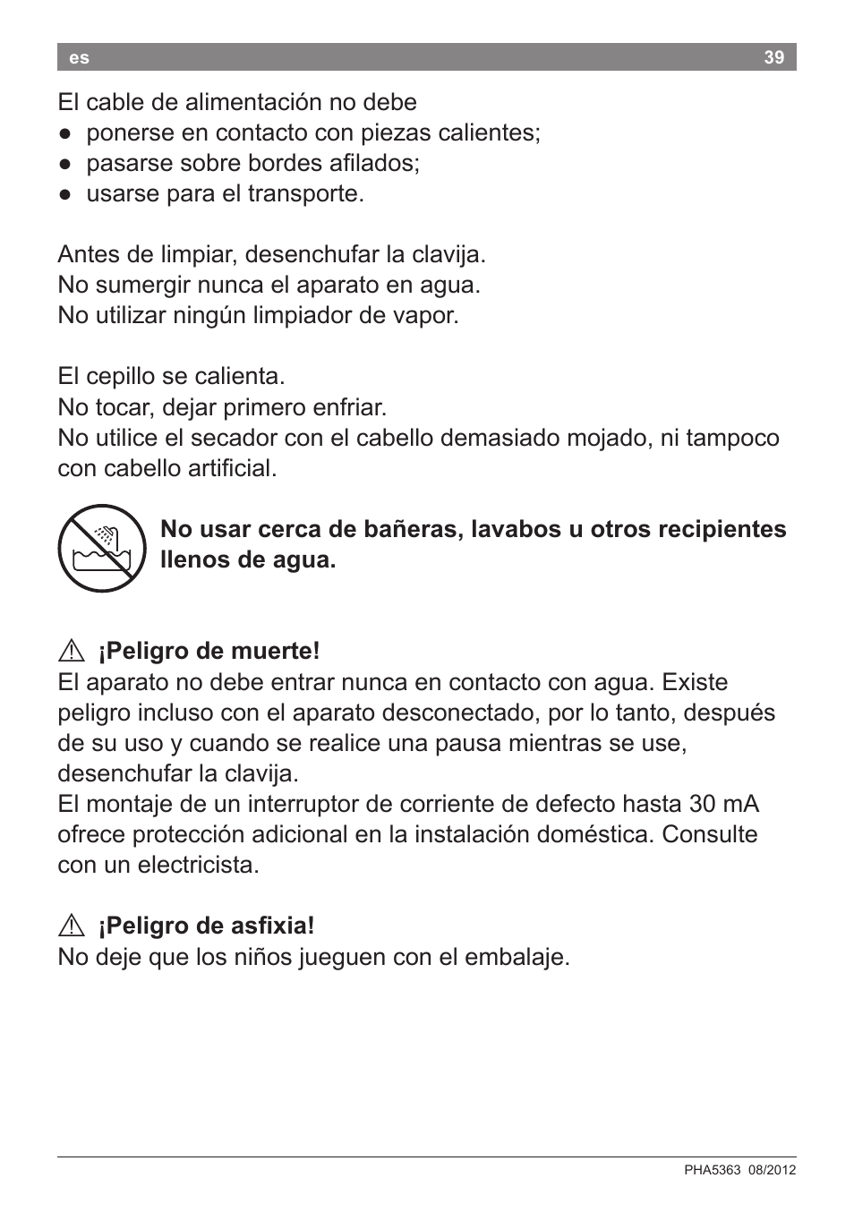 Bosch PHA5363 Warmluftstylingbürste BrilliantCare Quattro-Ion User Manual | Page 41 / 86