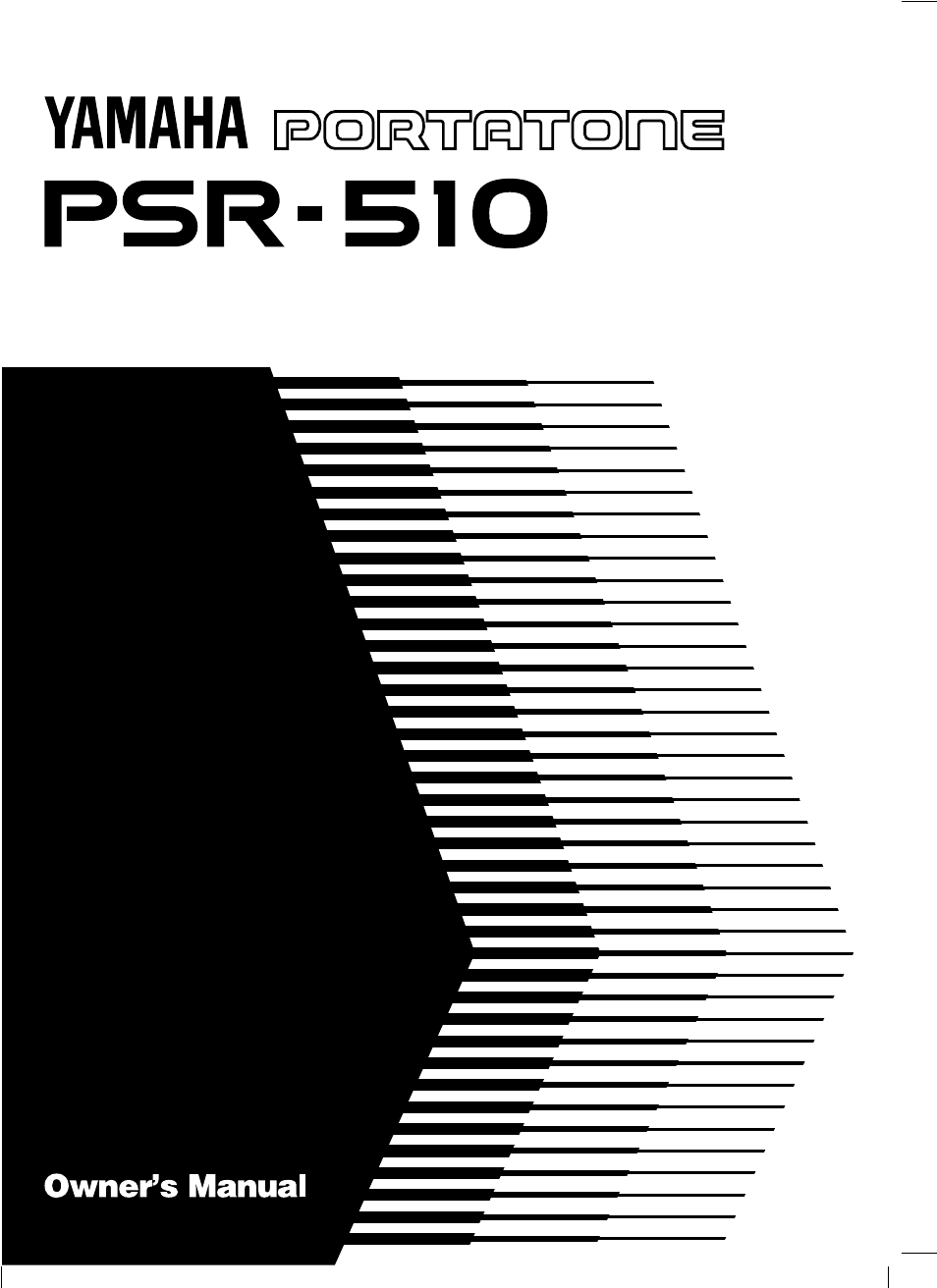 Yamaha PSR-510 User Manual | 77 pages