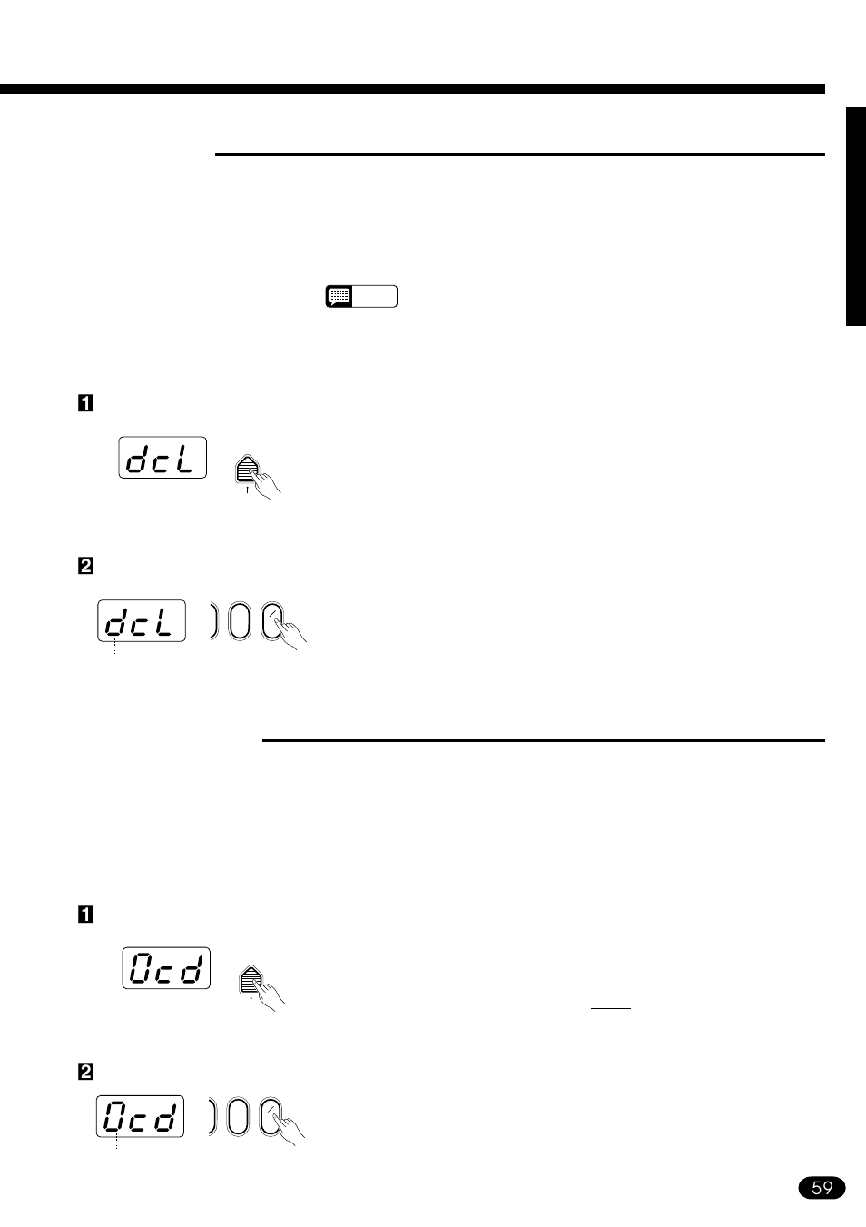 Clock mode, Start/stop mode | Yamaha PSR-510 User Manual | Page 61 / 77