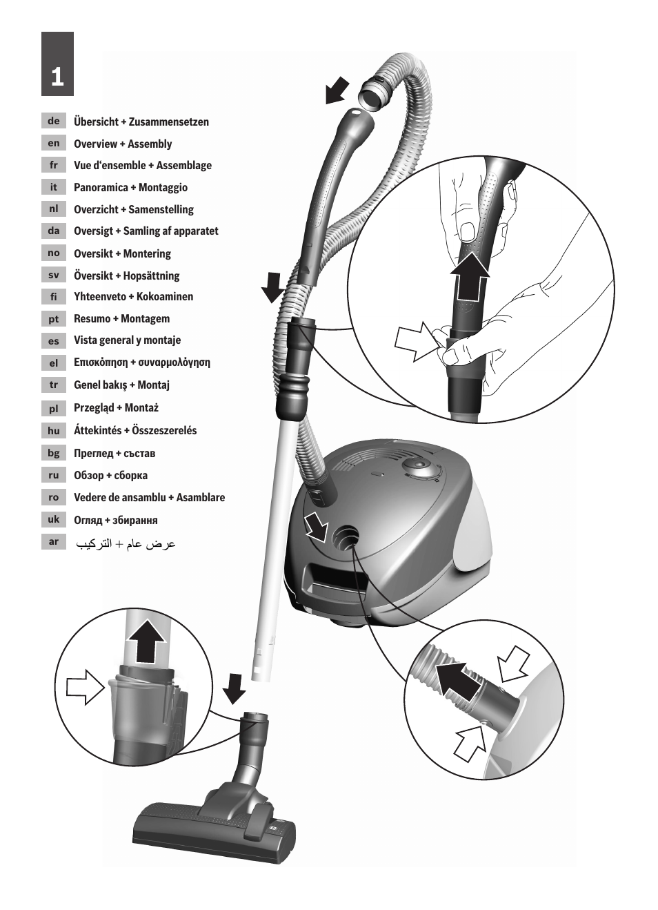 Bosch logo Bodenstaubsauger mit Staubbeutel BSG62200 samoablau-metallic User Manual | Page 2 / 42