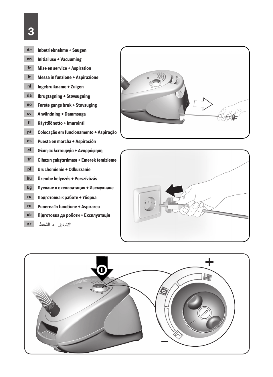 Bosch logo Bodenstaubsauger mit Staubbeutel BSG62200 samoablau-metallic User Manual | Page 5 / 42